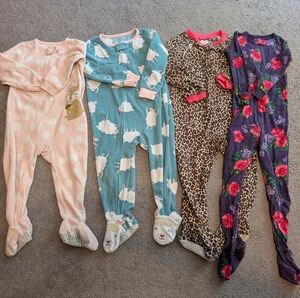 Footie Pajamas Bundle 2t 3t Carters And Place Fleece